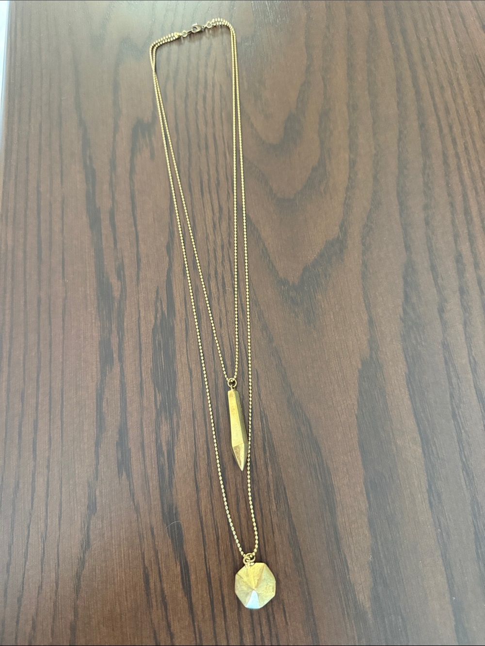 Delicate Gold Layered Pendant Necklace - Women Jewelry